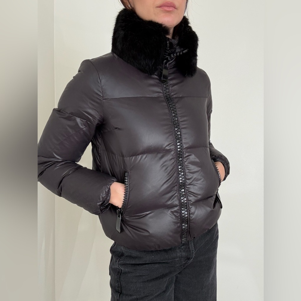 Maje women Black Puffer Jacket